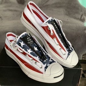 CONVERSE JACK PURCELL ZIP OX WHITE/GARNET/MOOD MEN